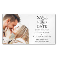 Budget Elegantes Foto Speichern Sie die Datumsmagn