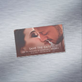 Budget Elegantes Foto Speichern Sie die Datumsmagn Magnetische Visitenkarte (Beispiel)