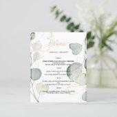 Budget-Elegantes HOCHZEITSMENÜ. (Stehend Vorderseite)