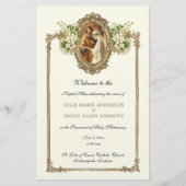 Budget Elegantes katholisches Hochzeitsstudium Briefpapier (Vorderseite)