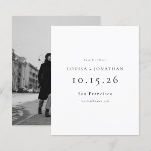 Budget Elegantes minimales Foto Hochzeit speichern