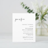 Budget Elegantes Minimalistisches Foto Brautparty (Stehend Vorderseite)