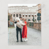 Budget Elegantes Minimalistisches Foto Brautparty (Rückseite)