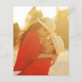 Budget Elegantes Minimalistisches Foto Einladung H (Rückseite)