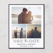 Budget Elegantes modernes Foto Hochzeit retten Dat (Vorderseite)