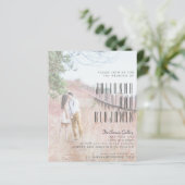 Budget Elegantes modernes Foto-Overlay-Einladung (Stehend Vorderseite)