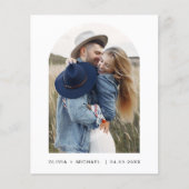 Budget Elegantes modernes Save the Date-Foto (Vorderseite)