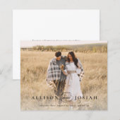 Budget Elegantes Names Foto Hochzeit speichern Dat (Vorne/Hinten)