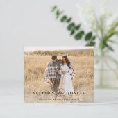 Budget Elegantes Names Foto Hochzeit speichern Dat (Stehend Vorderseite)