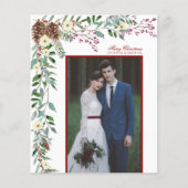 Budget Elegantes Pine Garland Weihnachts-Foto (Vorderseite)