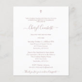 Budget Elegantes Rosa Abstraktes Foto Gedenkmal (Rückseite)