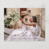 Budget Elegantes Save the Date handgeschriebenes F (Vorderseite)