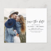 Budget Elegantes Save the Date handgeschriebenes F Flyer (Hinten)