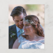 Budget Elegantes Script Foto Hochzeit Vielen Dank (Rückseite)