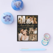 Budget Elegantes Script Foto Hochzeit Vielen Dank Flyer (Einzeln)