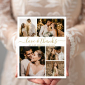 Budget Elegantes Script Foto Hochzeit Vielen Dank  Flyer