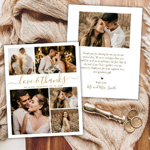 Budget Elegantes Script Foto Hochzeit Vielen Dank  Flyer