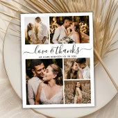 Budget Elegantes Script Foto Hochzeit Vielen Dank Flyer