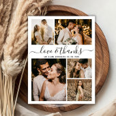 Budget Elegantes Script Foto Hochzeit Vielen Dank Flyer