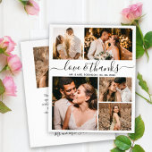 Budget Elegantes Script Foto Hochzeit Vielen Dank Flyer