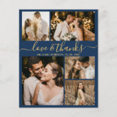 Budget Elegantes Script Foto Hochzeit Vielen Dank  Flyer (Vorne)