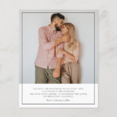 Budget Elegantes Script Minimalistisch 5 Fotos Hoc (Rückseite)