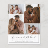 Budget Elegantes Script Minimalistisch 5 Fotos Hoc (Vorderseite)