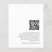 Budget Elegantes Script QR Code Hochzeit RSVP (Rückseite)