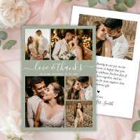 Budget Elegantes Script Sage Foto Hochzeit Vielen