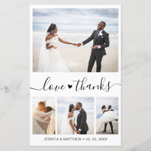 Budget Elegantes Script Wedding Foto Vielen Dank