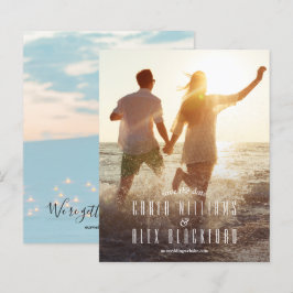 Budget Elegantes Skript-Foto Hochzeit Speichern Si