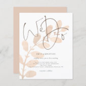 Budget Elegantes Skript machen wir Hochzeit Einlad (Vorne/Hinten)