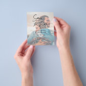 Budget Elegantes Typografie-Foto Save the Date Flyer (Gruppe)