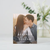 Budget Elegantes Typografy Foto Wedding Rettete Th (Stehend Vorderseite)