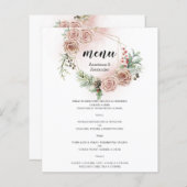 Budget Elegantes WEDDING MENU. (Vorne/Hinten)
