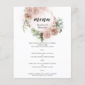 Budget Elegantes WEDDING MENU. (Vorderseite)
