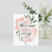 Budget Elegantes WEDDING MENU. (Stehend Vorderseite)