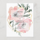 Budget Elegantes WEDDING MENU. (Rückseite)