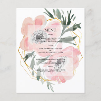 Budget Elegantes WEDDING MENU.