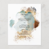 Budget Elegantes WEDDING MENU. Flyer (Hinten)