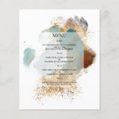Budget Elegantes WEDDING MENU. Flyer (Vorne)