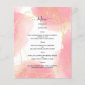 Budget Elegantes WEDDING MENU. MENÜKARTE (Vorderseite)