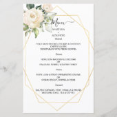 Budget Elegantes WEDDING MENU. MENÜKARTE (Vorderseite)