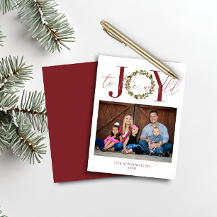 Budget Elegantes Weihnachts-Joy-Wreath-Foto