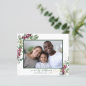 BUDGET Elegantes Weihnachtsgrün Foto (Stehend Vorderseite)