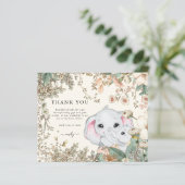 Budget Elephant Cream Baby Dusche Vielen Dank (Stehend Vorderseite)