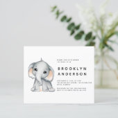 BUDGET Elephant Gender Neutral Baby Shower (Stehend Vorderseite)