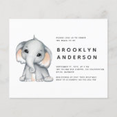 BUDGET Elephant Gender Neutral Baby Shower (Vorderseite)