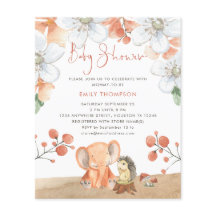 Budget Elephant Igel Florals Girl Baby Shower