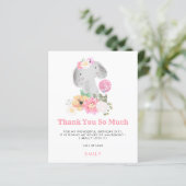 Budget Elephant Young Child Vielen Dank Ihr Paper (Stehend Vorderseite)